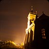 photo de nuit du Rocher de Dabo